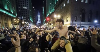 Riots Take Place As Philadephia Eagles Fans Hit The Streets To Celebrate Shocking Super Bowl Victory