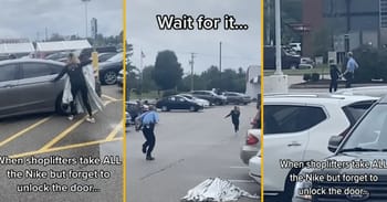 Getaway Driver Bails On Shoplifter In Viral Tiktok Video
