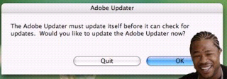 You must update first