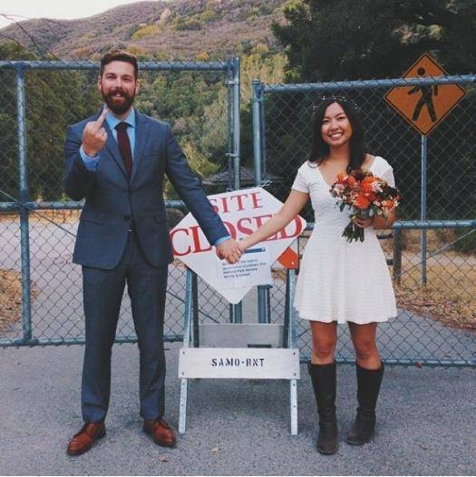 My friends were supposed to get married in Yosemite this weekend. Thanks to the Government shut down they had to reschedule last minute. They just posted this pic.