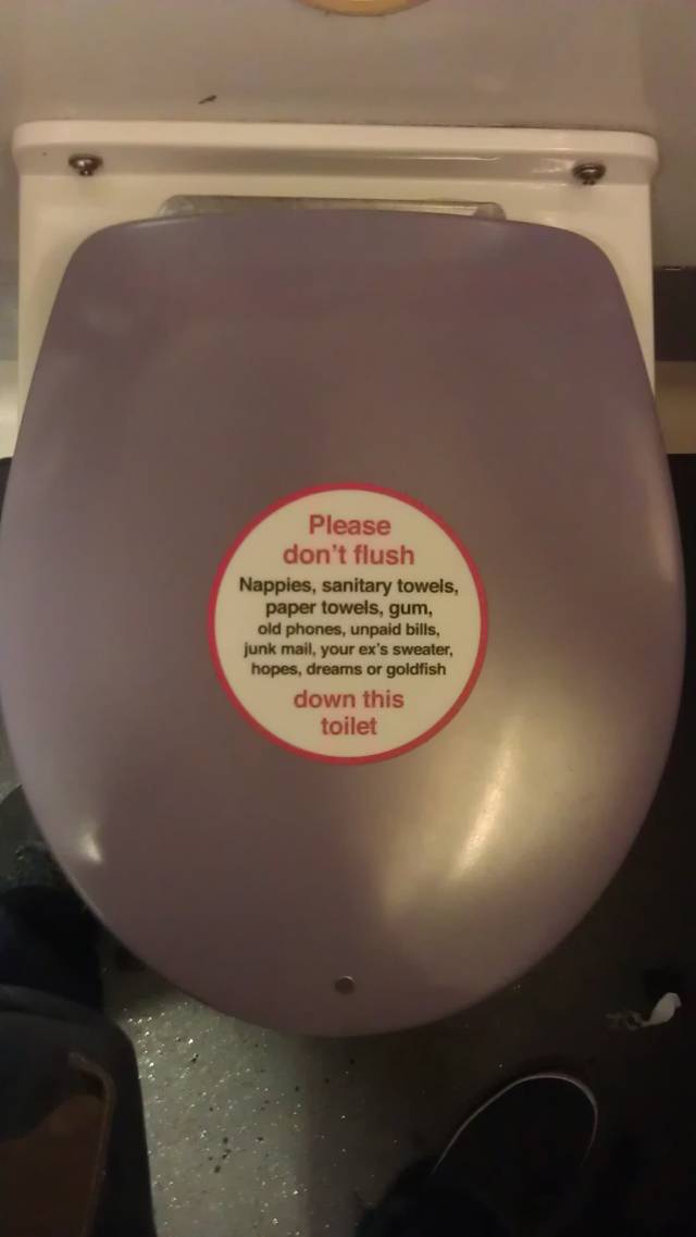 A toilet seat on a Virgin train in England