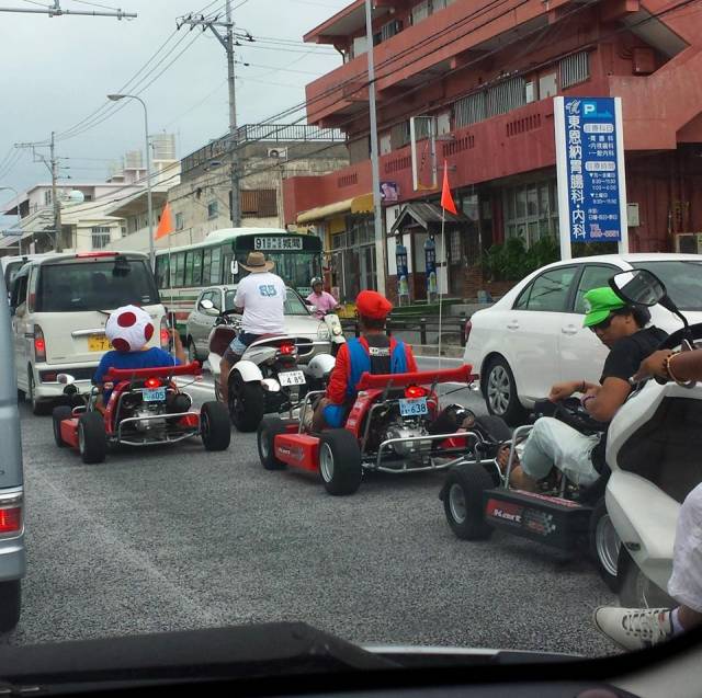 Friends caught this on their way to the airport in Okinawa