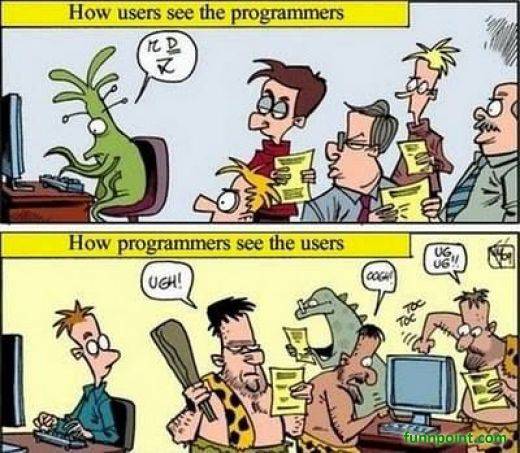 How programmers see the users..