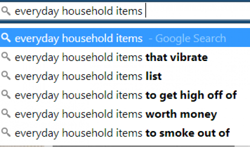 Google’s suggestions are always so classy