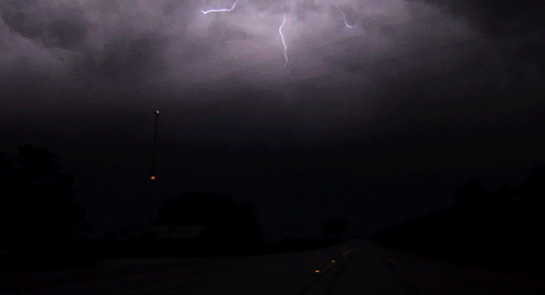 Spectacular lightning display.