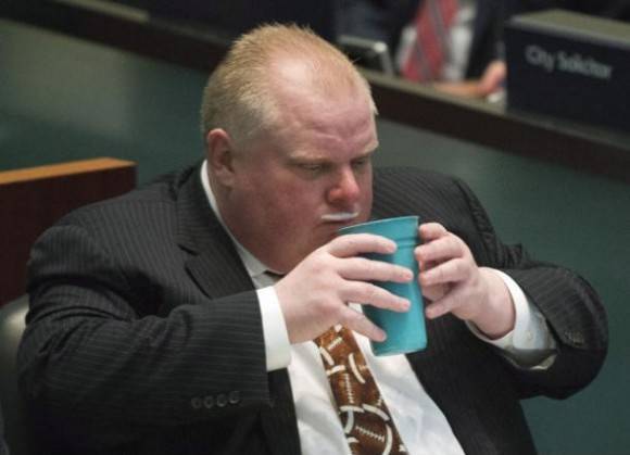 Ladies and gentlemen, Toronto Mayor Rob Ford. This picture made my day.