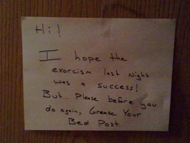 Saw this on my neighbor's door this morning