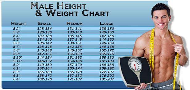 The Ideal Weight Chart For Men Based On Their Height | ThatViralFeed