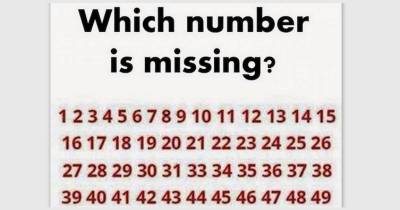 Try And Spot The Missing Number Here