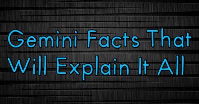 Gemini Facts That Will Explain It All
