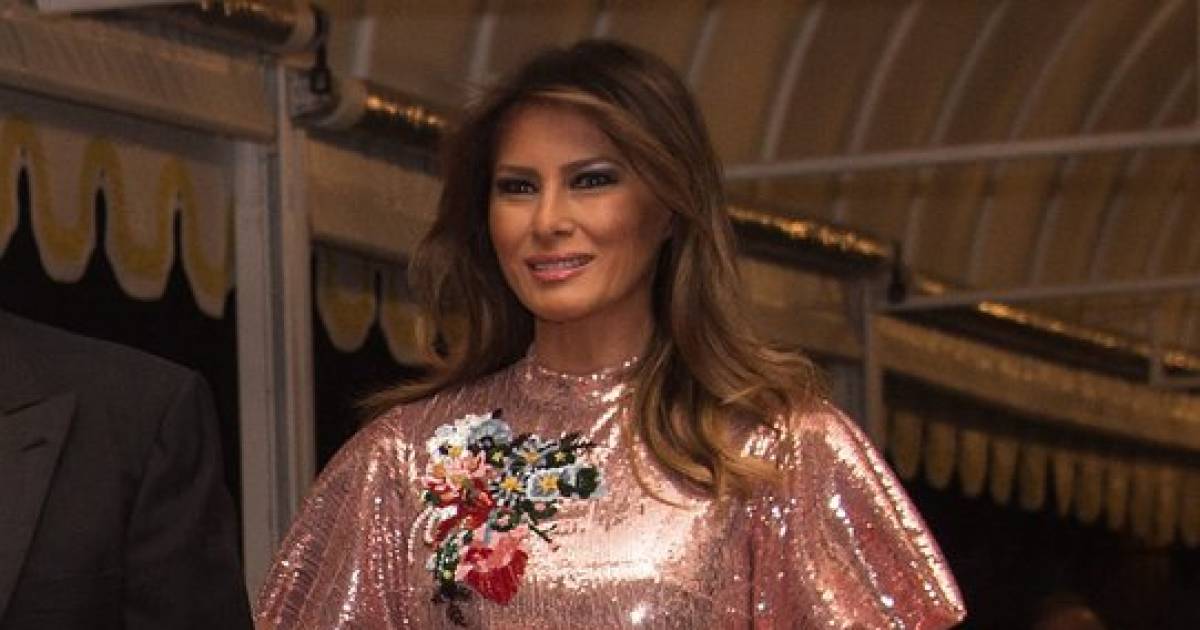 Melania Trump Stole The Show At The Official White House New Year Eve's Party With Her $5000 Dress And You Have To See It