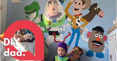 During Lockdown, Dad Creates An Amazing Toy Story Themed Bedroom For His 2-Year Old Son