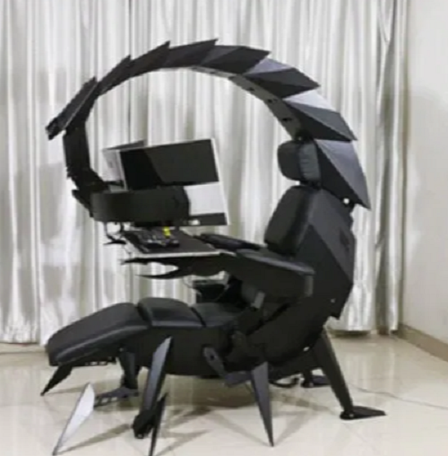 This SCORPION shaped giant robotic gaming chair that also ...
