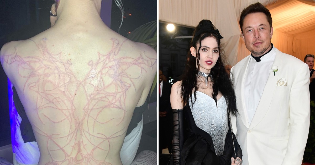 Elon Musk's Girlfriend Grimes Shows Off Her 'Alien Scars' Tattoos Covering Her Whole Back, Says She Is 'Ready To Die On Mars'