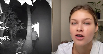 Model Sets Trap For Stalker Caught On CCTV Who Would Watch Through Her Window Every Week