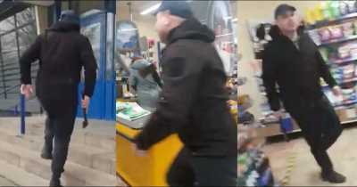 Man Destroys Supermarket With Hatchet Over Mask Argument