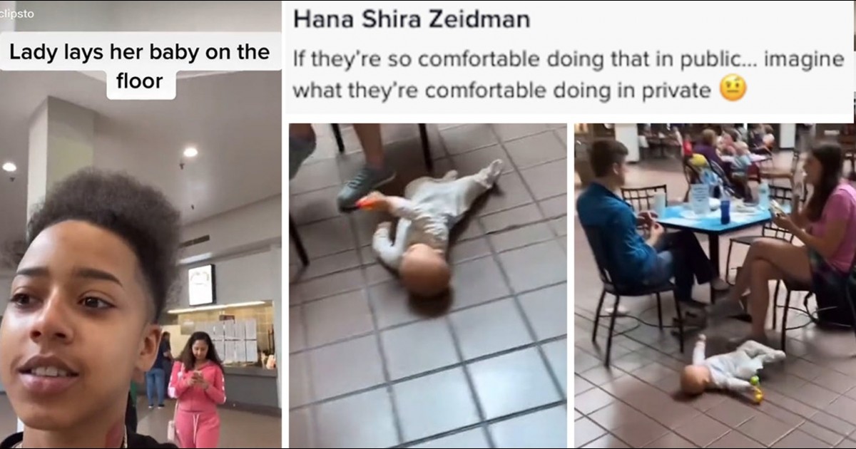 Baby On The Floor Of A Food Court Sparks Debate On Parenting