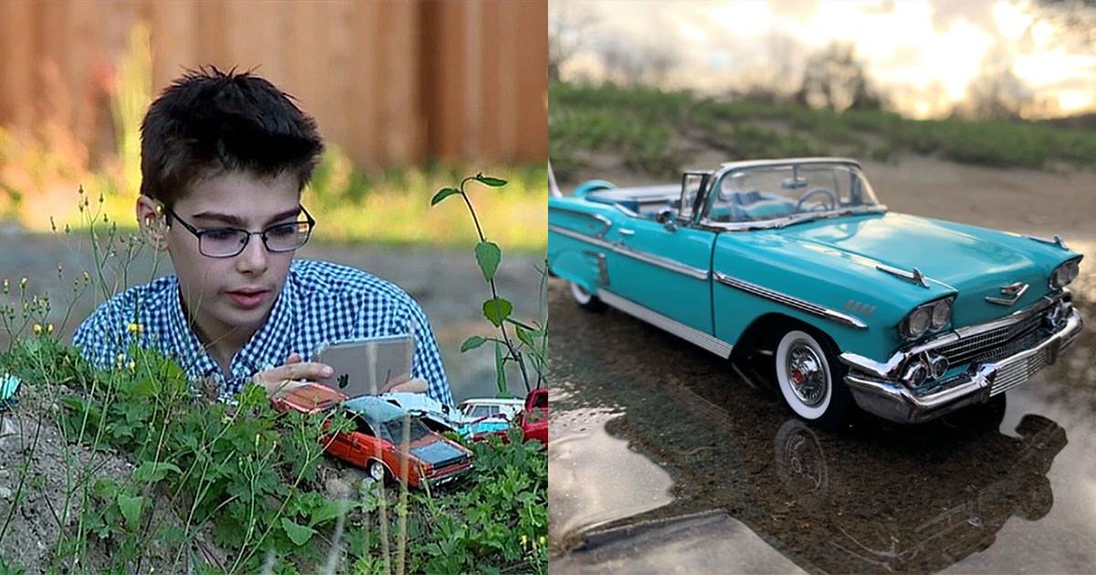 13-Year-Old Autistic Boy Makes Miniature Cars Look Life-Size With His Amazing Photography