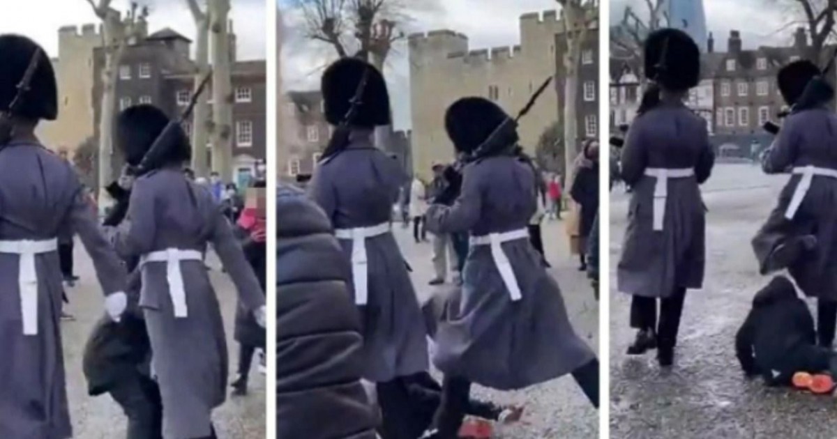 Viral Video Of Queen's Guard Knocking Over Child While Marching Sparks Debate
