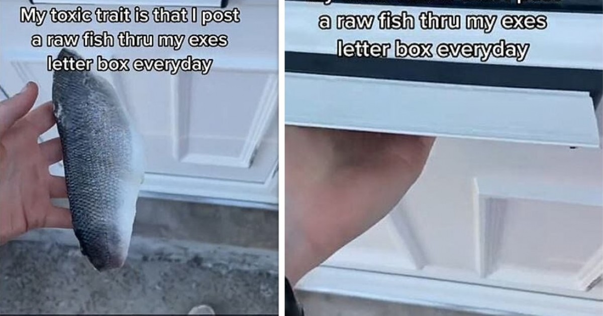 Woman Sparks Debate After Posting A Raw Fish Through Her ‘Ex’s Front Door’ Everyday