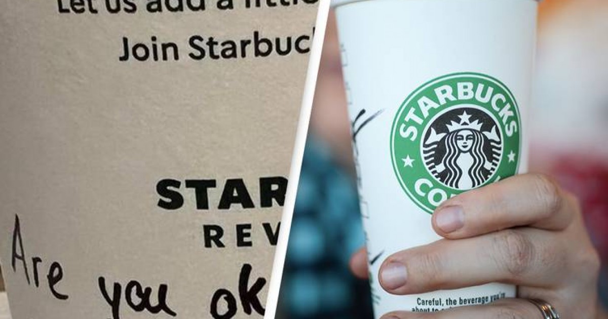 Starbucks Barista Writes Secret Message On Drink's Lid To Ensure The Girl Is Safe