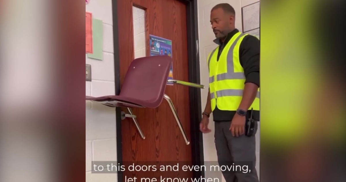 Video Shows How To Use A Chair To Bar Classroom Doors Against Shooters