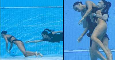 Coach Jumps Into Pool To Save Swimmer's Life After She Faints At World Championships
