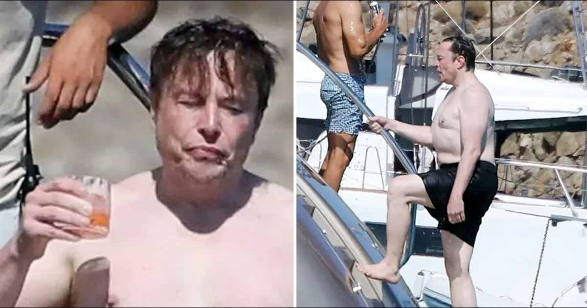 Elon Musk Tweets ‘Free The Nip’ After Going Shirtless On Mykonos Vacation
