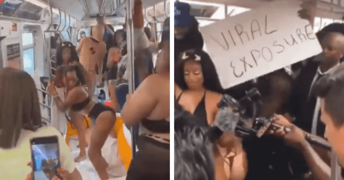 Bizarre Flash Twerk Party Breaks Out On New York Subway Train
