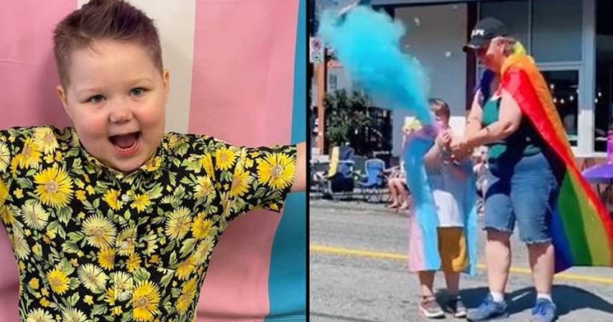 Four-year-old Trans Boy Throws Himself A Gender Reveal Party During Pride Parade