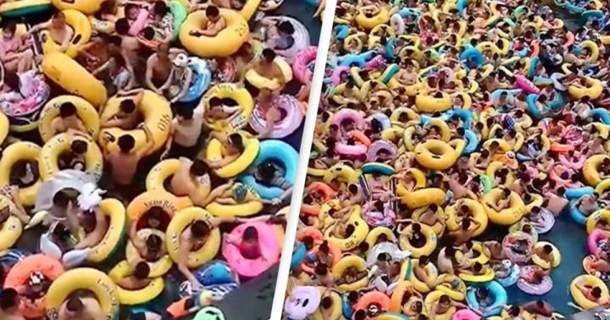 Internet Freaked Out Over How Crammed Chinese Waterpark Is
