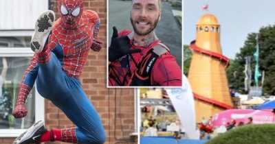 Real Life 'Spider-Man' Saves Terrified Boy Stuck Up 50ft-High Fairground Slide