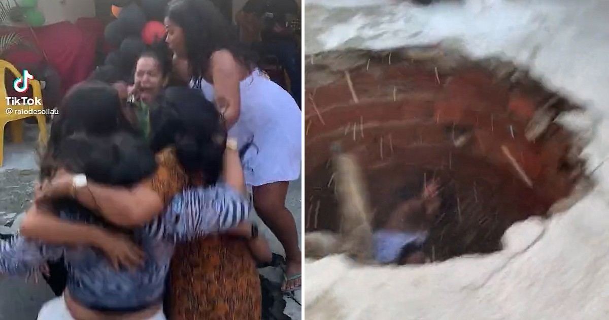 Dancing Women Swallowed By Sinkhole At A Birthday Party