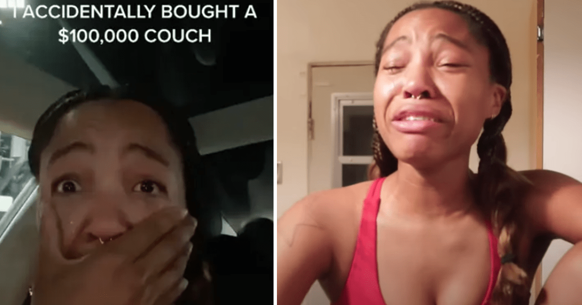 TikTok Influencer Begs Her Followers For Money After She Accidently Bought A $100,000 Couch