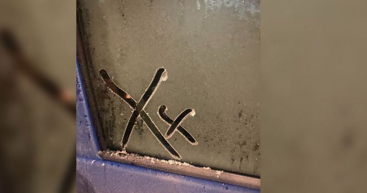 Mum's Sinister Warning After Spotting Strange 'X' Symbols On Her Car Window At Night