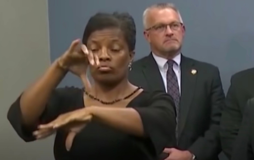 ‘Fraud’ Sign Language Interpreter Delivers Random Gibberish Things On