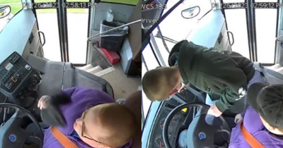 Dramatic Moment 13-Year-Old Stops Bus Saving 66 Kids Onboard When Driver Passes Out