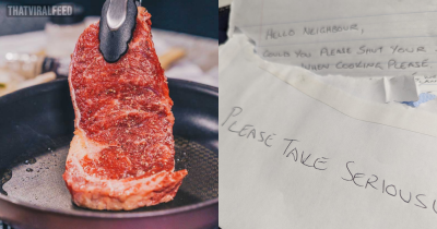 Vegan Family Send Note To Neighbors Asking Them To Stop Cooking Meat With The Window Open