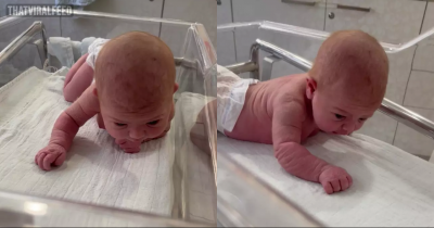 Woman Amazed As Newborn Baby Behaves Like A Three-Month-Old