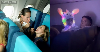 People Call For ‘No-Kids Flights’ After A Kid Keeps Plane Awake With Glow-In-The-Dark Costume