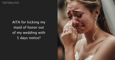 Maid of Honour Steals $25k From Couple. Is Shocked When She's Kicked Out Of Wedding.