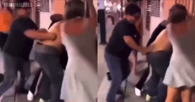 Man Stops Street Fight With The Old Finger Up The Butt Trick