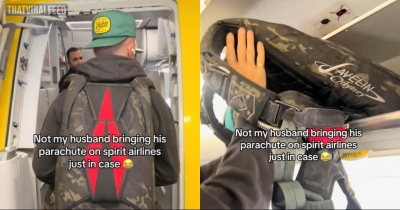 ‘Smart’ Passenger Brings His Own Parachute On Every Flight “Just In Case”