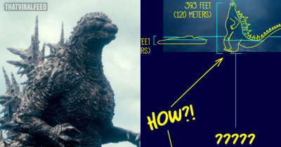 Artist Figures Out Exactly How Long GodZilla's Legs Are To Stand In The Ocean And People Can't Unsee It