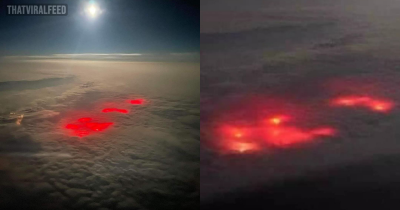 Pilot Stunned By Mysterious Red Glow Over The Pacific That He's Never Seen Before