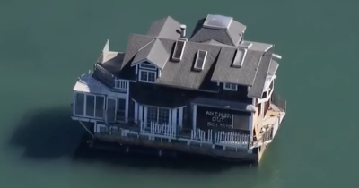 Mystery Surrounds Full-Sized Two-story House Floating In San Francisco ...