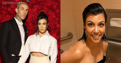 Kourtney Kardashian's Husband Travis Barker Slammed After Exposing Star Squatting On Toilet With No Trousers