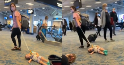Mom Criticized For Dragging Toddler On Leash Through Airport: Sparks Parenting Debate