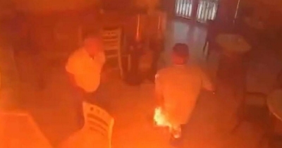 Customer Sets Bar On Fire After Being Told There's No Mayonnaise For His Sandwich